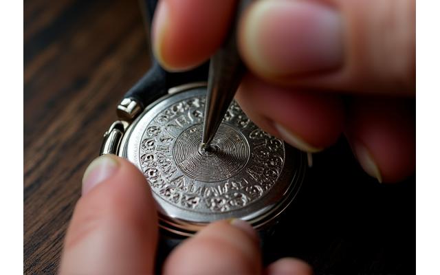 時計の裏蓋へのパーソナルエングレービング